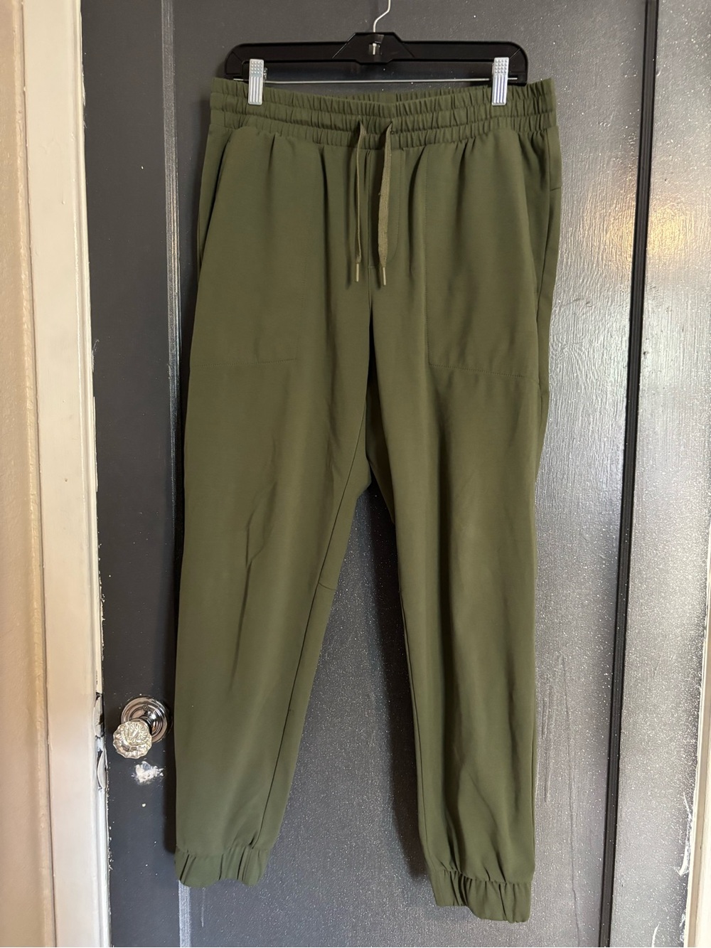 Asics Olive Green Pull-On Jogger Pants